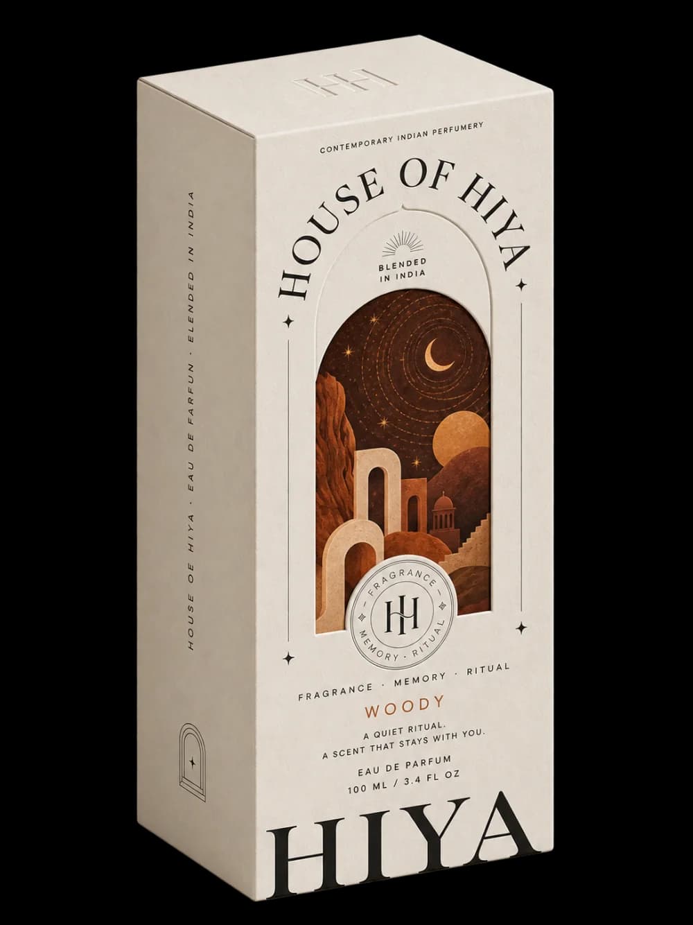House of Hiya Woody eau de parfum carton, 100 ML / 3.4 FL OZ